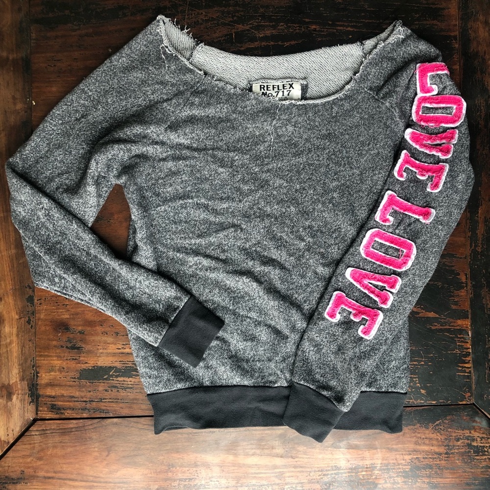 Grey Sweater Scoop Neck